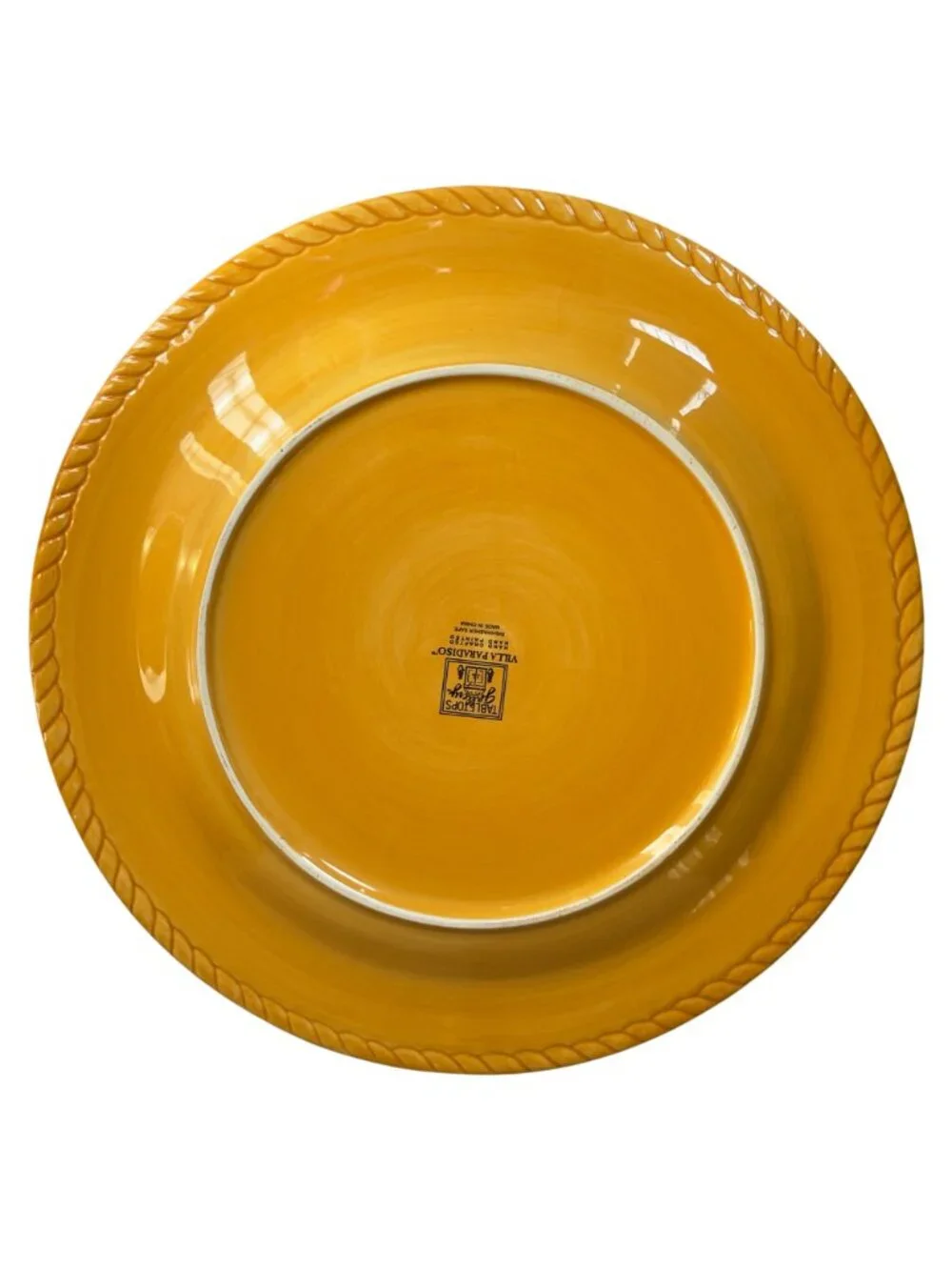 TABLETOPS Gallery Hand Painted Villa Paradiso Decorative Bowl & Plate Set